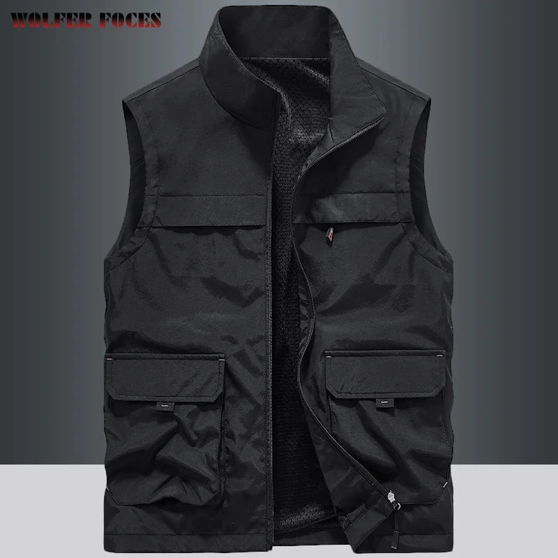 Top Trends: Summer Vest Men Outdoors Gilets Photography Camping Coat Men&#039;s Vests Man Male Outerwear Tool Luxury Sleeveless Work Zip Jacket Shoppable Styles