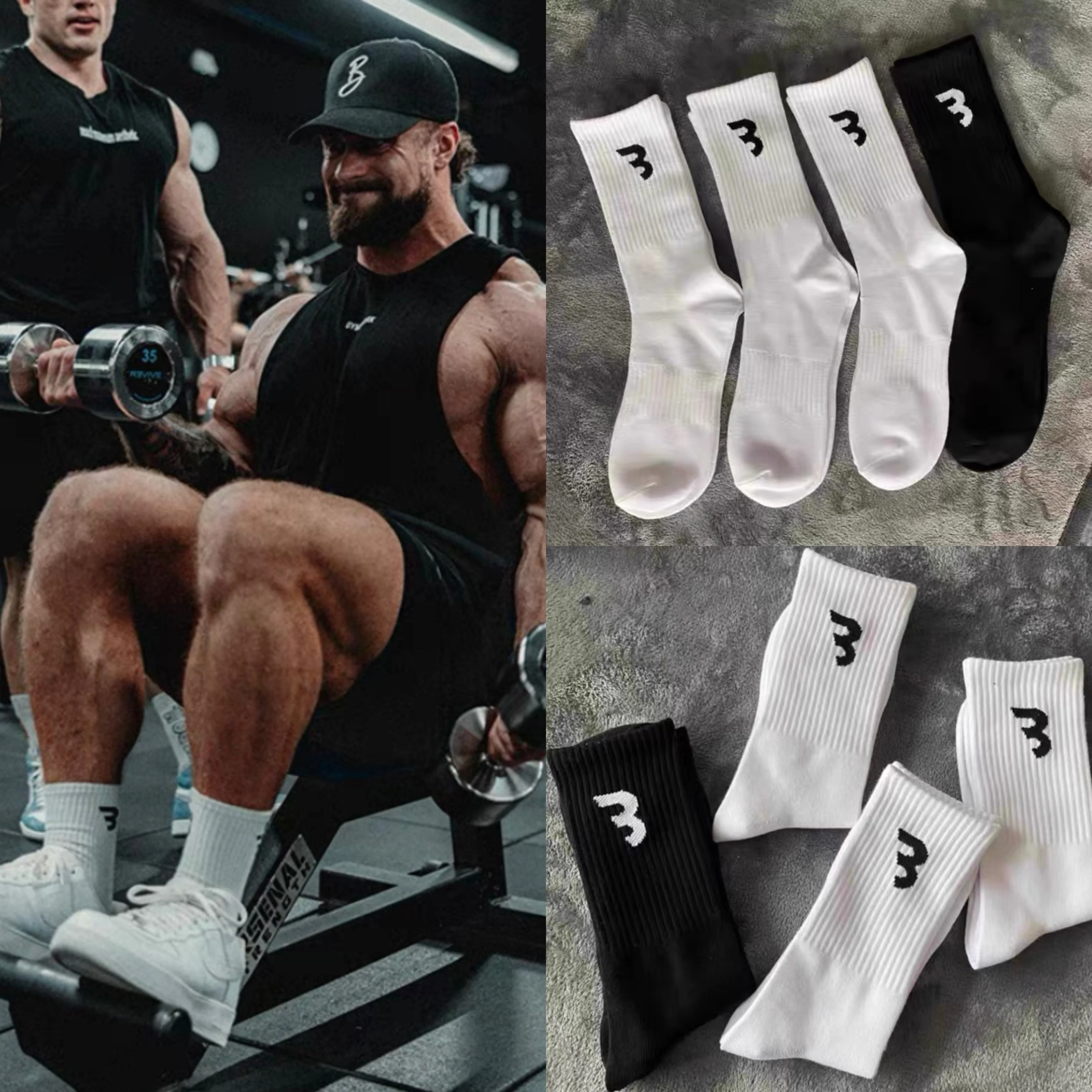 Top Trends: Cbum Sport Socks Fitness Crossfit Men Bodybuilding Workout Gym Socks Summer Basketball Running Cbum Patch Comfy Stockings Shoppable Styles