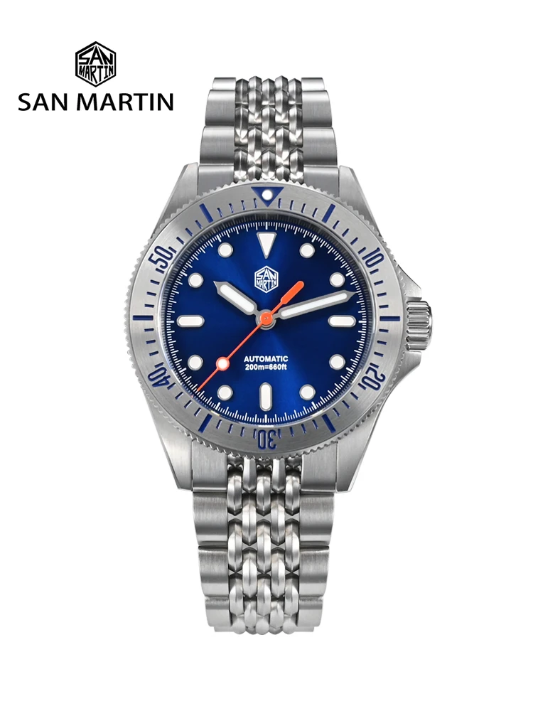 Top Trends: San Martin Original Design 38.8mm Upgrade Diver Watch Sunburst Enamel Dial NH35 Automatic Mechanical Luxury Waterproof 200m Lume Shoppable Styles