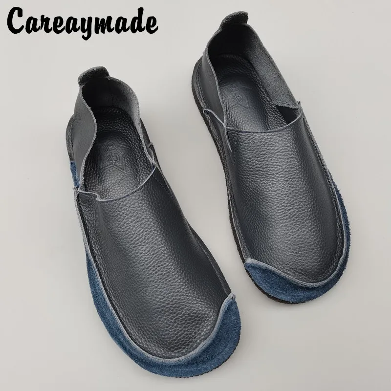 Top Trends: Careaymade-Genuine Leather, Pure Handmade Shoes, flat Soft Sole Single Shoes, women&#039;s Lightweight Non Slip Casual Big Size Man Shoe Shoppable Styles