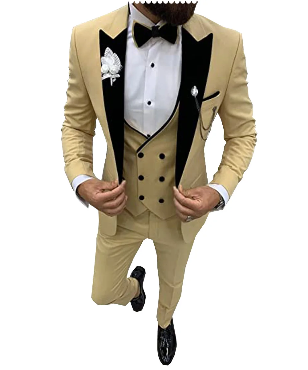 Top Trends: Suits For Mens 2024 Casual Business Suit High-end Social Formal Suit 3 Pcs Set Groom Wedding Men( Jacket + Vest + Pants ) Shoppable Styles