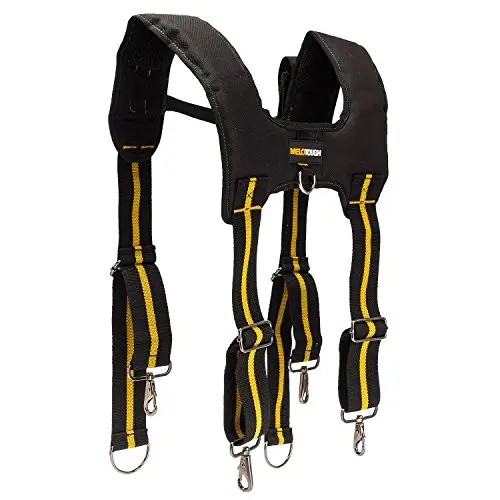 Top Trends: Tool Belt Braces Tool Belt Suspenders Electrician Work Braces Heavy Duty Suspenders Padded Electricians Harness With Metal Clip Shoppable Styles