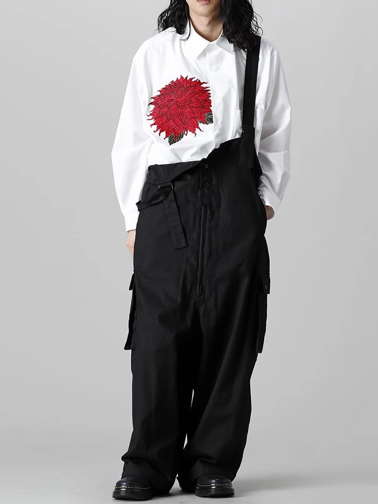 Top Trends: Y3 Dahlia Feather-Embroidered Shirt Yoji Yamamoto Men'S Shirt Oversized White Shirt Unisex Clothing Y-3Women'S Clothing Shoppable Styles