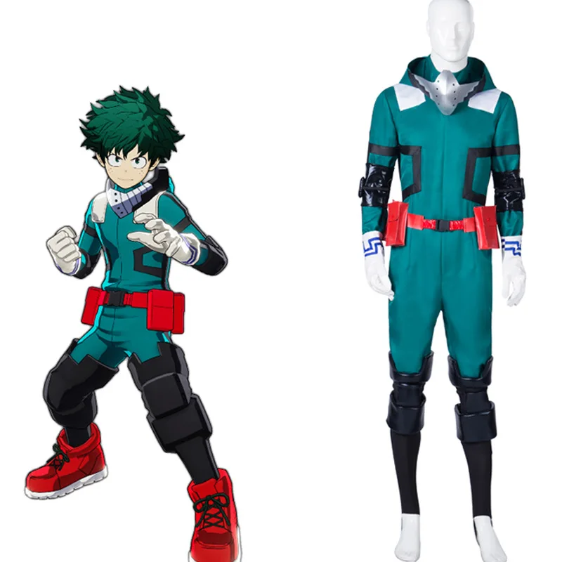 Top Trends: My Hero Academia Izuku Midoriya Cosplay Costume Boku No Hero Academia Deku Batting Suit Green Men&#039;s Uniforms Cosplay Costumes Shoppable Styles