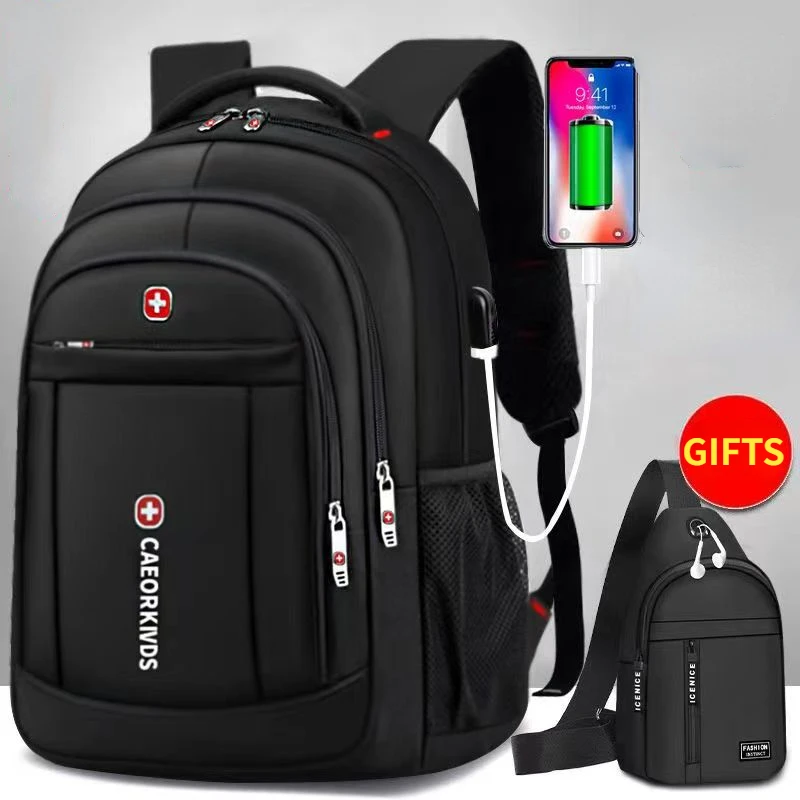 Top Trends: Men&#039;s Backpack Waterproof And Lightweight Travel Bag Large Capacity USB Charging Laptop Backpack Business Bag School Backpack Shoppable Styles