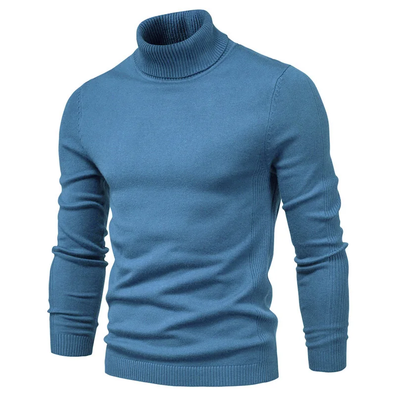 Top Trends: New Winter Men's Turtleneck Thick Sweaters Casual Turtle Neck Solid Color Quality Warm Slim Turtleneck Sweaters Men Pullovers To Shoppable Styles