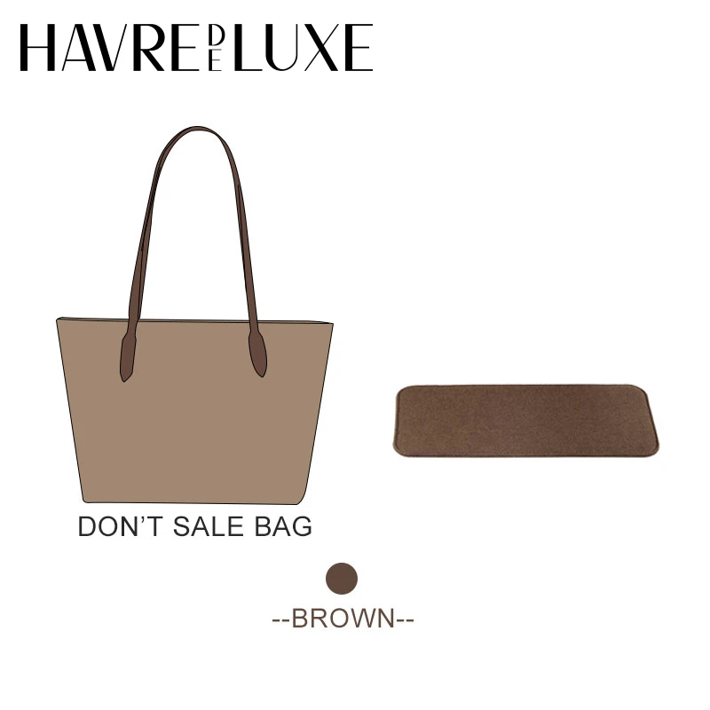 Top Trends: HAVREDELUXE Bottom Pad For Coach Tote Bag City33 Brown Handbag Base Shaper Purse Insert Storage Lining Bag Organizer Shoppable Styles