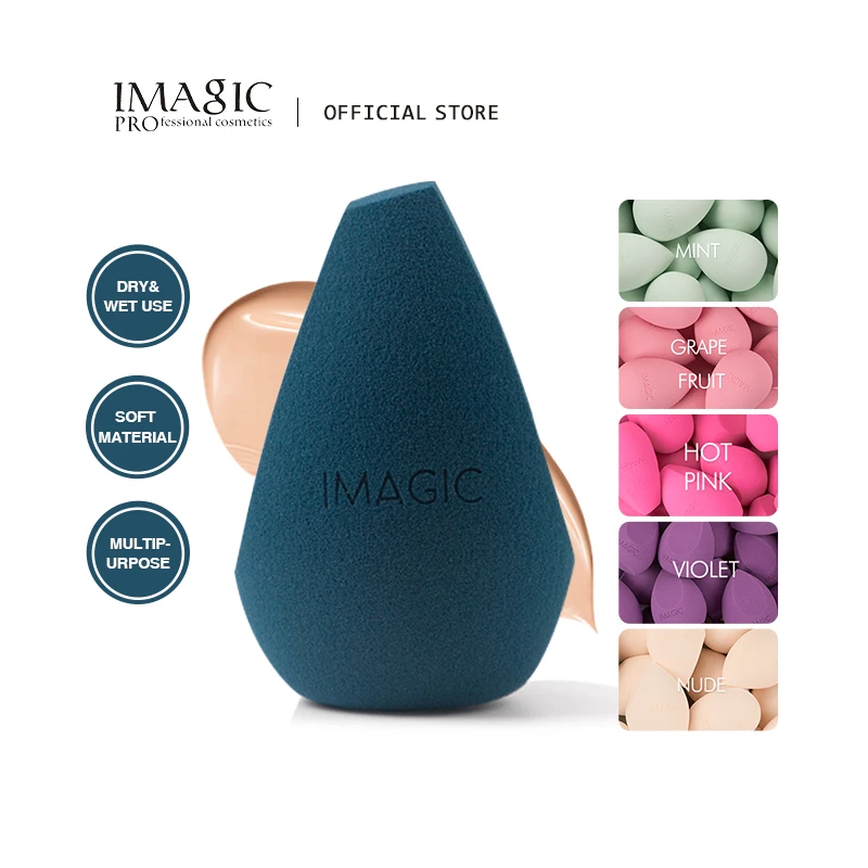 Top Trends: IMAGIC Makeup Sponge Beauty Tool Soft Wet And Dry Use Foundation Powder Puff Women Professional Cosmetic Colorful Makeup Tool Shoppable Styles