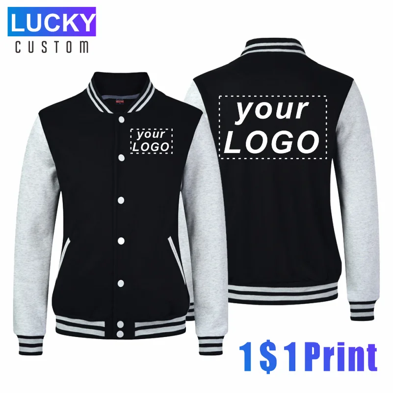 Top Trends: Winter Men&#039;s And Women&#039;s Baseball Uniforms Custom Printing Embroidery LOGO Warm Jacket All-match Plus Velvet Jacket 3xl Shoppable Styles