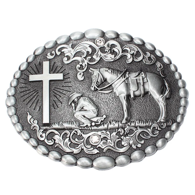 Top Trends: Confessor Praying Person Belt Buckle Horse Cow Buckle Shoppable Styles