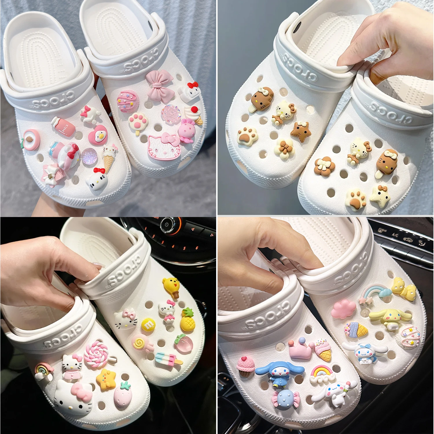 Top Trends: 2024 Set Sale Kawaii Kuromi Shoe Charms Accessories Jibbtz Fit Sandals Decorate Wholesale Slippers Decoration Gifts For Woman Shoppable Styles