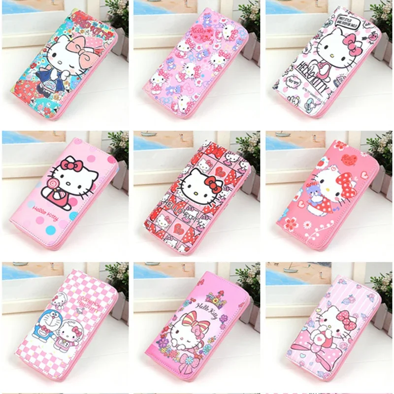 Top Trends: Sanrio Hello Kitty Theme Series Women&#039;s Long Wallet Cartoon PU High Capacity Coin Purse ID Card Bag Compartment Girls Wallet Shoppable Styles