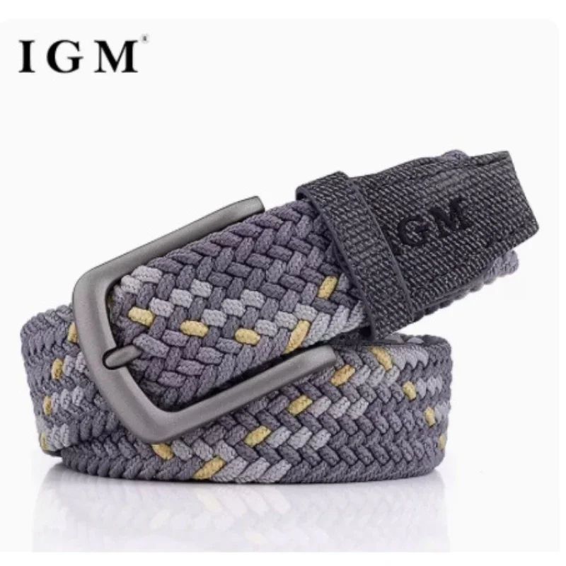 Top Trends: Men's Canvas Woven Belt Any-elastic Stretch Belt Boys' Young Versatile Pin-buttoned Trouser Belt Tide Shoppable Styles