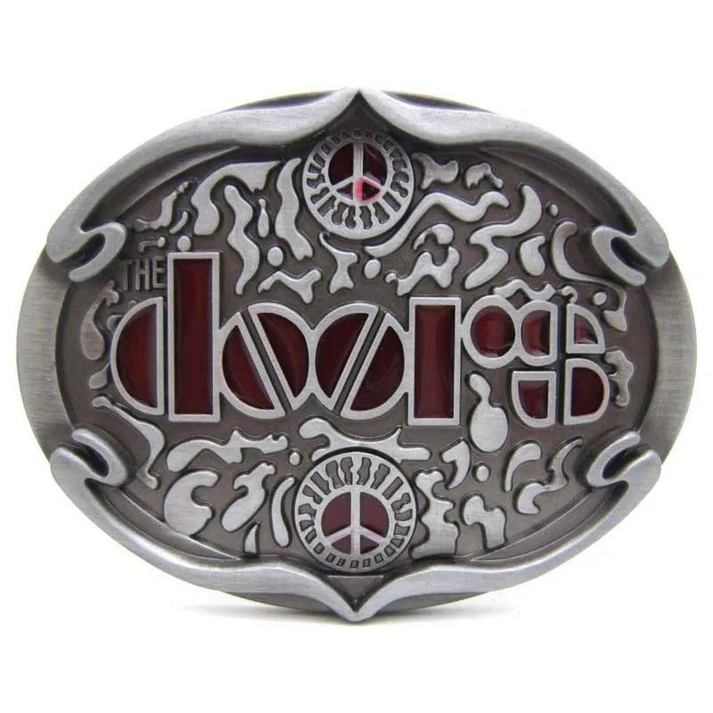 Top Trends: Cheapify Dropshipping Oval Western Rock Band The Doors Zinc Alloy Metal Man Belt Buckle 40mm Shoppable Styles