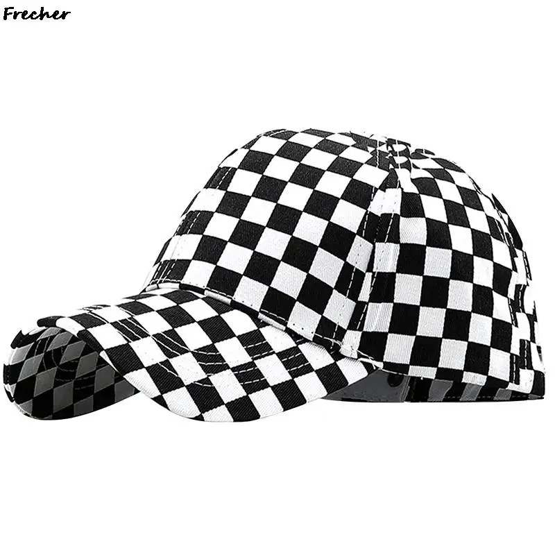 Top Trends: Checkerboard Pattern Baseball Caps Summer Classic Trucker Hat For Women Men Outdoor Sports Dad Hat Plaid Hip Hop Snapback Cap Shoppable Styles