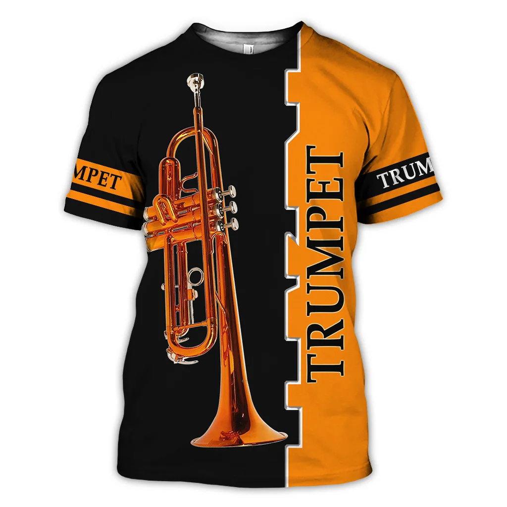 Top Trends: Summer Trend For Men Instrument Saxophone Graphic T-shirt Harajuku Piano Music Short Sleeve Hip Hop O Neck Vintage Casual Shirt Shoppable Styles