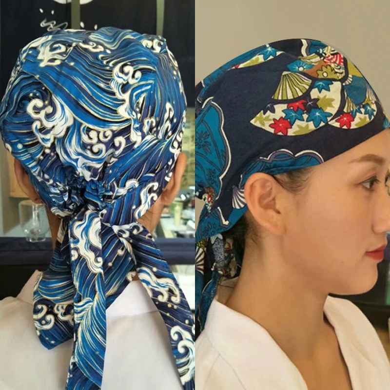 Top Trends: Japanese Style Kitchen Work Hat Unisex Cuisine Headscarf Food Shop Chef Hat Restaurant Uniforms Hotel Sushi Restaurant Cook Cap Shoppable Styles