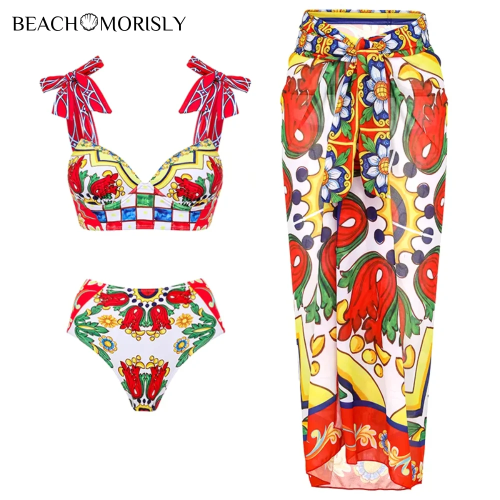 Top Trends: Women Bow-tie Paisley-print Bikini Swimsuit Set Swimwear Bikini Beachwear Luxury Bathing Suit Shoppable Styles