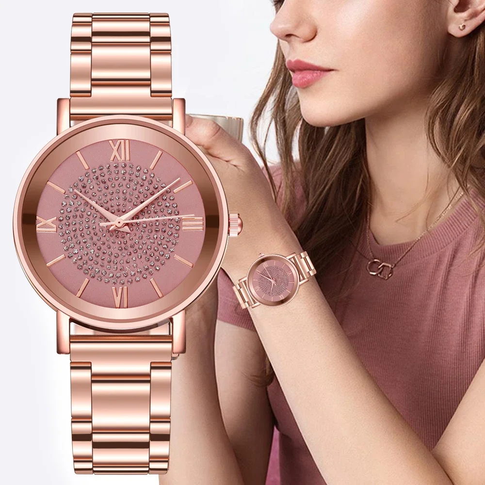 Top Trends: Vintage Luxury Women Watch Female Quartz Wristwatch Stainless Steel Dial Casual 2024 New Fashion Bracelet Ladies Girls Clock Shoppable Styles