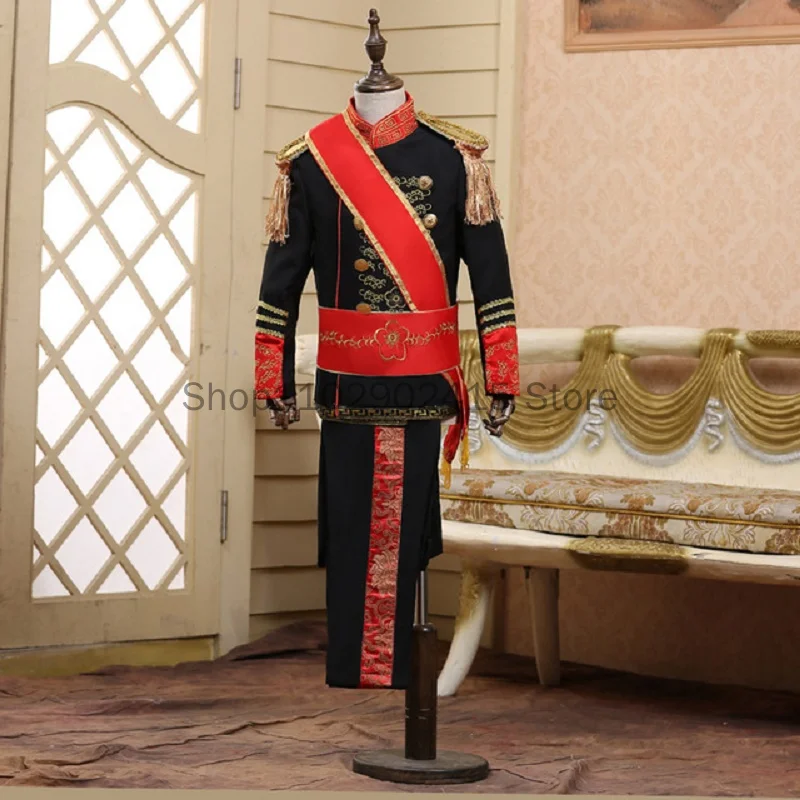 Top Trends: Men Boy British Royal Costume Queen&#039;s Guard Uniform Prince William Royal Guards Soldiers Costume European Prince Suit Full Set Shoppable Styles