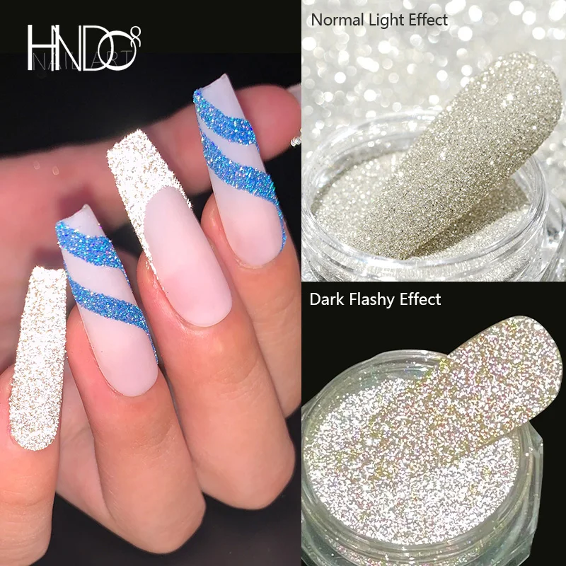 Top Trends: HNDO Shiny Reflective Sparkle Glitter Nail Diamond Powder For Party Disco Nail Art Manicure Design Decor Colorful Dust Pigment Shoppable Styles