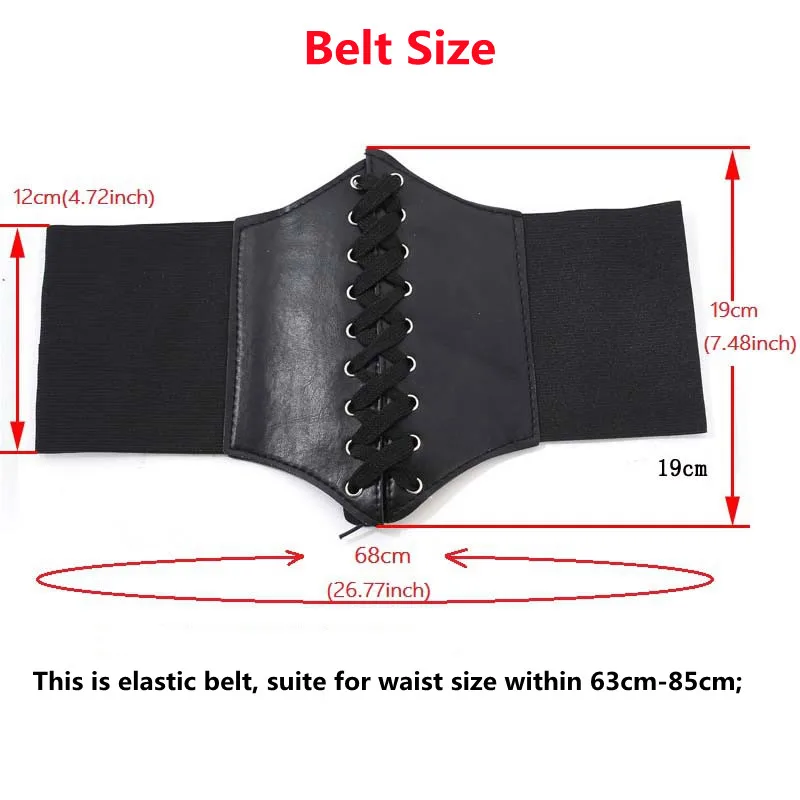 Top Trends: New Fashion Cummerbunds Wind Rope Waist Decoration Corset Wide Noble Leather Cummerbund Elastic Strap Belt Women Shoppable Styles - Image 5