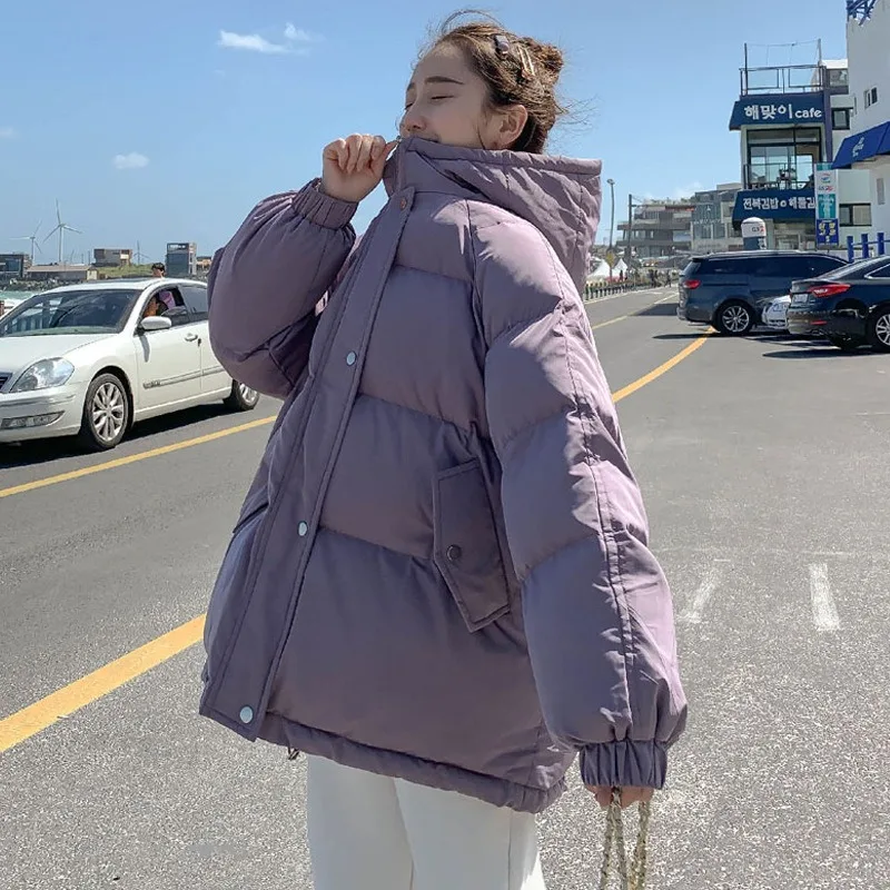 Top Trends: Winter Women Jacket 2023 New Autumn Oversized Bubble Coats Puffer Thicken Warm Korean Fashion Parkas Elegant Outerwear Coat Shoppable Styles