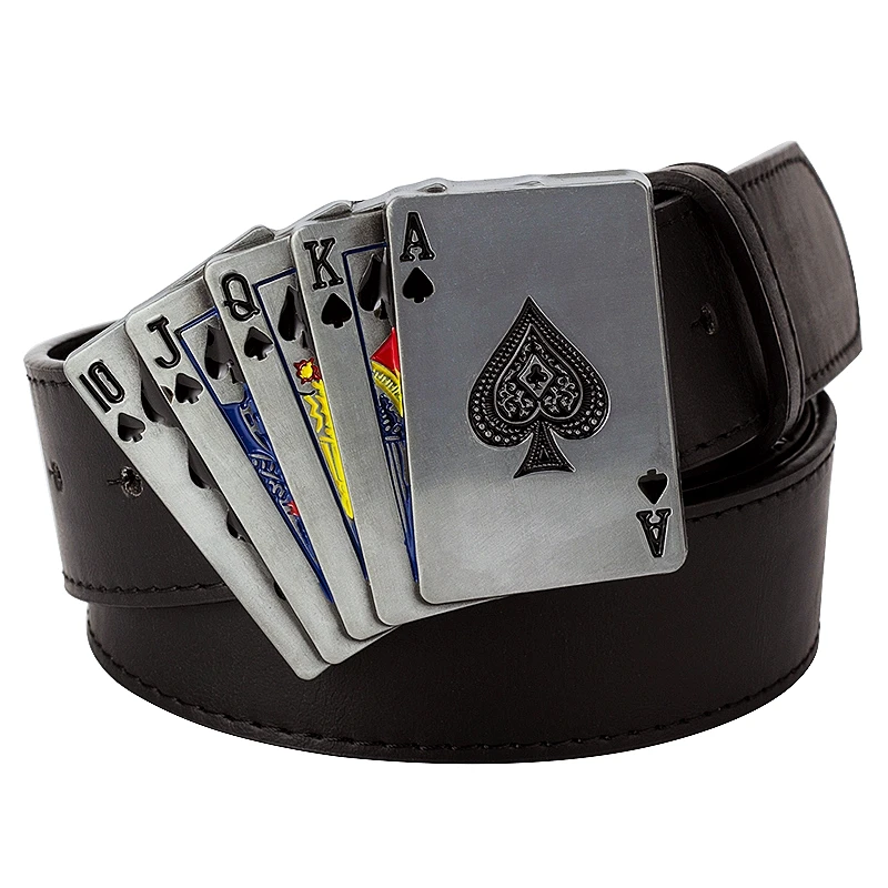 Top Trends: Lucky Gamble Skull Poker Death Betting Heavy Metal Rock Decorative Belt Punk Style Playing Card Buckle Street Hip Hop Waistband Shoppable Styles - Image 5