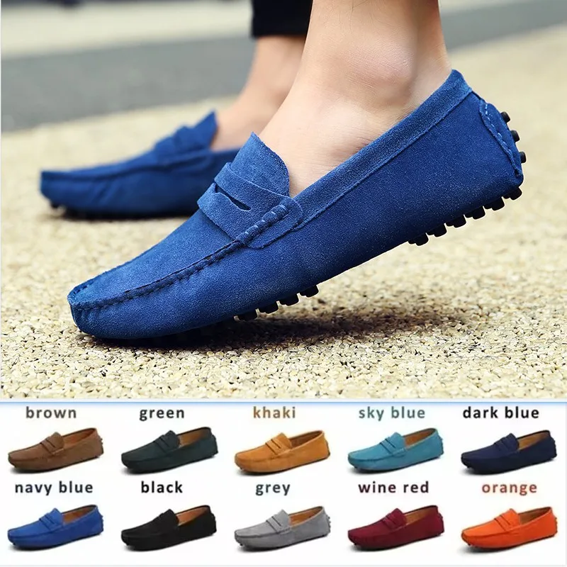 Top Trends: 38-50 Shoes Men Casual Shoes Fashion Men Shoes Genuine Leather Men Loafers Moccasins Slip On Men Flats Male Driving Shoes Shoppable Styles