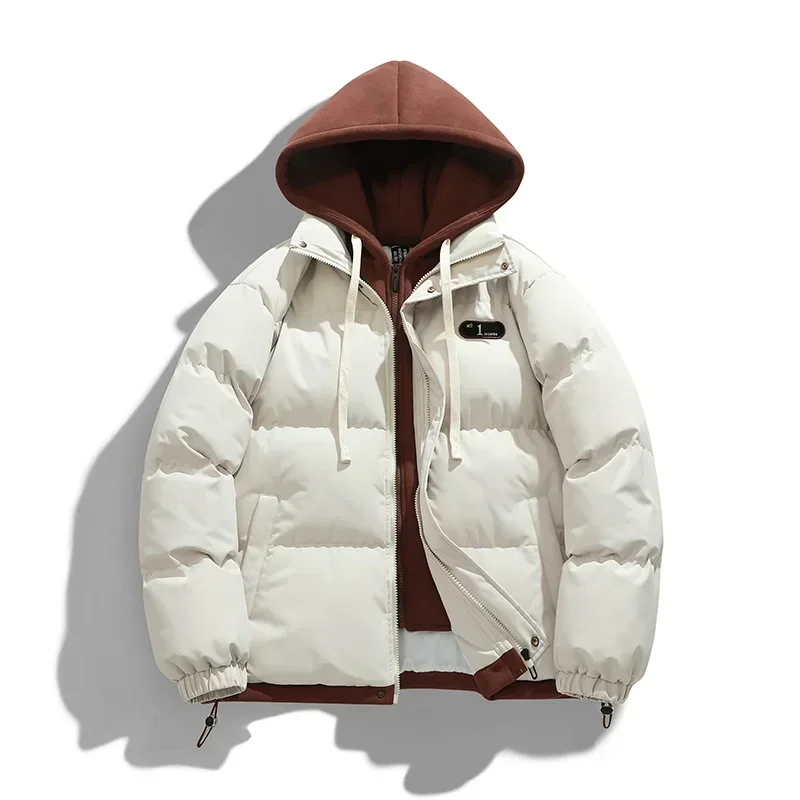 Top Trends: Men Thicken Warm Winter Jacket Casual Parka Outwear Harajuku Padded Jacket Various Color Bubble Jacket Hooded Coat Clothing Shoppable Styles