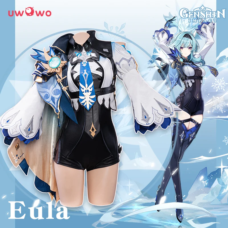 Top Trends: In Stock UWOWO Eula Cosplay Hot Game Genshin Impact Cosplay Eula Costume Lawrence Spin-Drift Knight Halloween Christmas Costumes Shoppable Styles