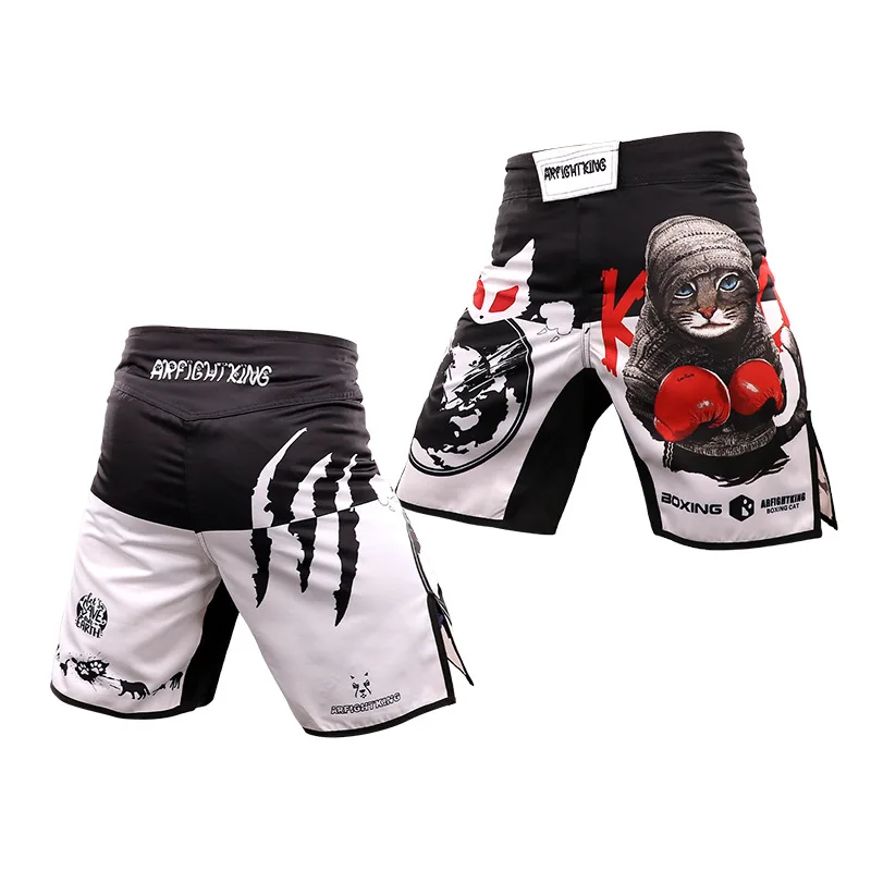 Top Trends: Sanda MMA Fight Comprehensive Fighting Kick Boxing Training Shorts Boxing Suit Sports Fitness Muay Thai Martial Arts Shoppable Styles