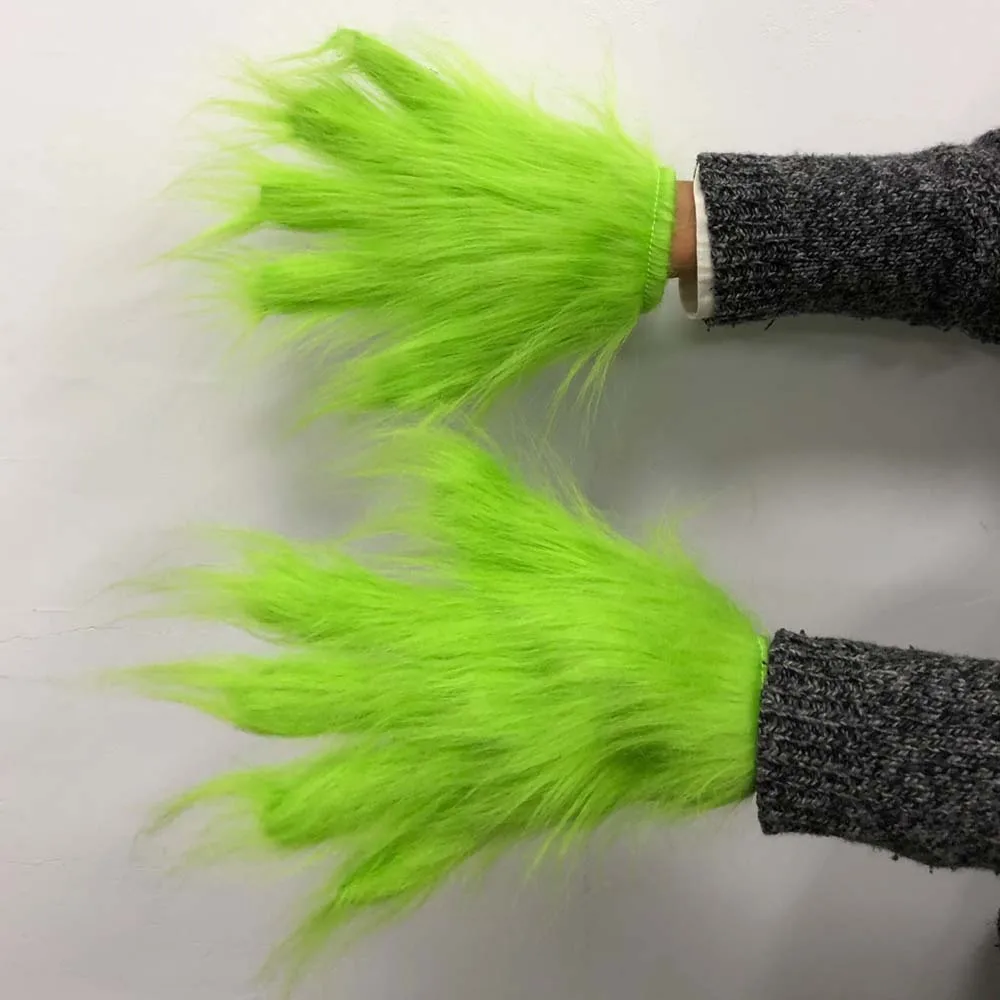 Top Trends: Christmas Stole Geek Gloves Cosplay Green Monster Glove Halloween Carnival Costume Accessories Christmas New Year Gifts Shoppable Styles