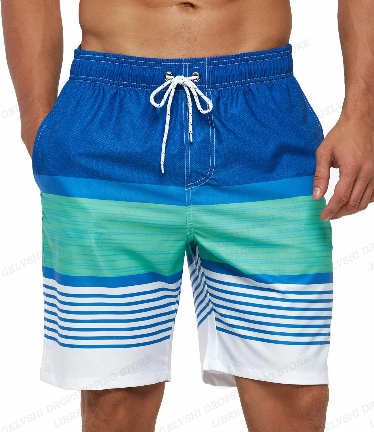 Top Trends: Men&#039;s Swimming Shorts Stripe 3d Surfing Board Short Kids Beach Shorts Men Swim Trunks Masculina Sports Fitness Pants Boy Briefs Shoppable Styles