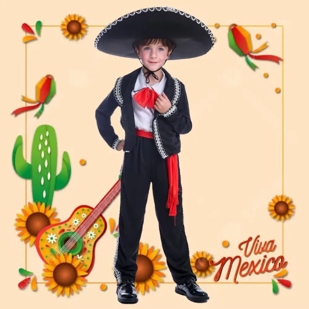 Top Trends: Boys Traditional Mexican Mariachi Amigo Dancer Costume For Cinco De Mayo Fiesta Shoppable Styles