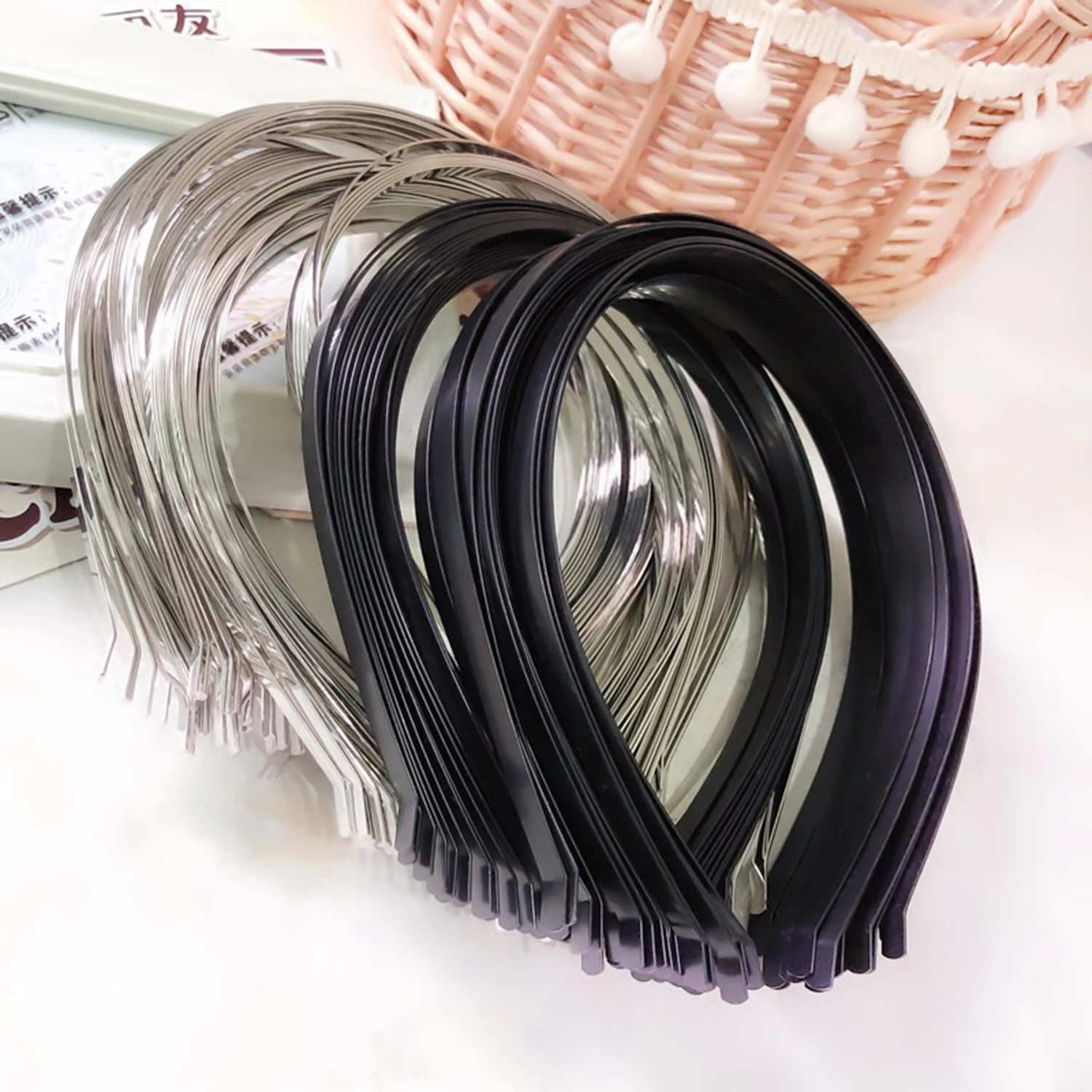 Top Trends: 1 / 5pcs Fashion Metal Blank Hairband Hairwear 3 4 5 6 7mm Width Handmade Women Decoration Hairbands DIY Hair Jewelry Findings Shoppable Styles