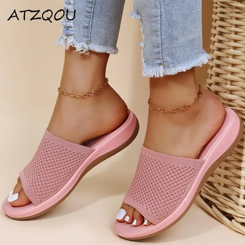 Top Trends: Slippers Women Summer Shoes Women's Flat Sandals Casual Indoor Outdoor Slipper Sandals For Beach Zapatos Mujer Shoppable Styles