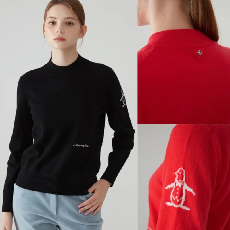 Top Trends: Outdoor Sports Golf Women&#039;s Knitted Sweater Fashionable Luxury Pullover Round Neck Long Sleeve Knitted Top Shoppable Styles