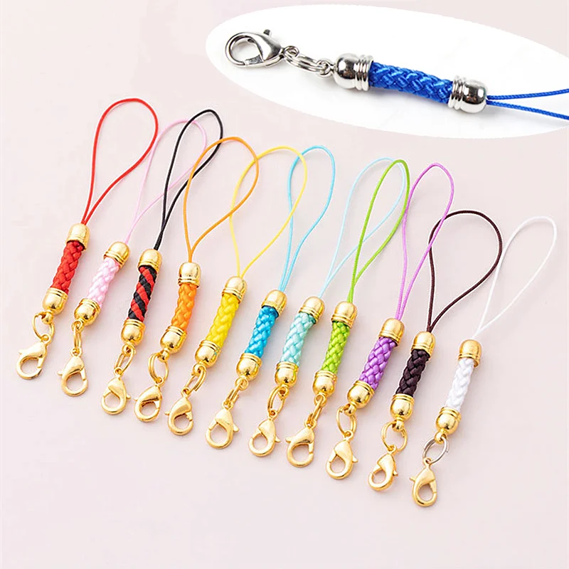 Top Trends: 10 / 20pcs Keychain Rope With Jump Ring Lanyard Lariat Strap Cord For DIY Keyring Pendant Crafts Jewelry Making Supplies Wholesale Shoppable Styles