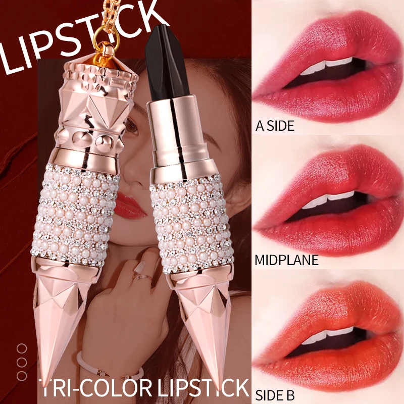 Top Trends: 3in1 Matte Queen Scepter Lipstick Waterproof Lip Balm Stick Long Lasting Valentine Gift Makeup For Women Lipsticks Dropshipping Shoppable Styles