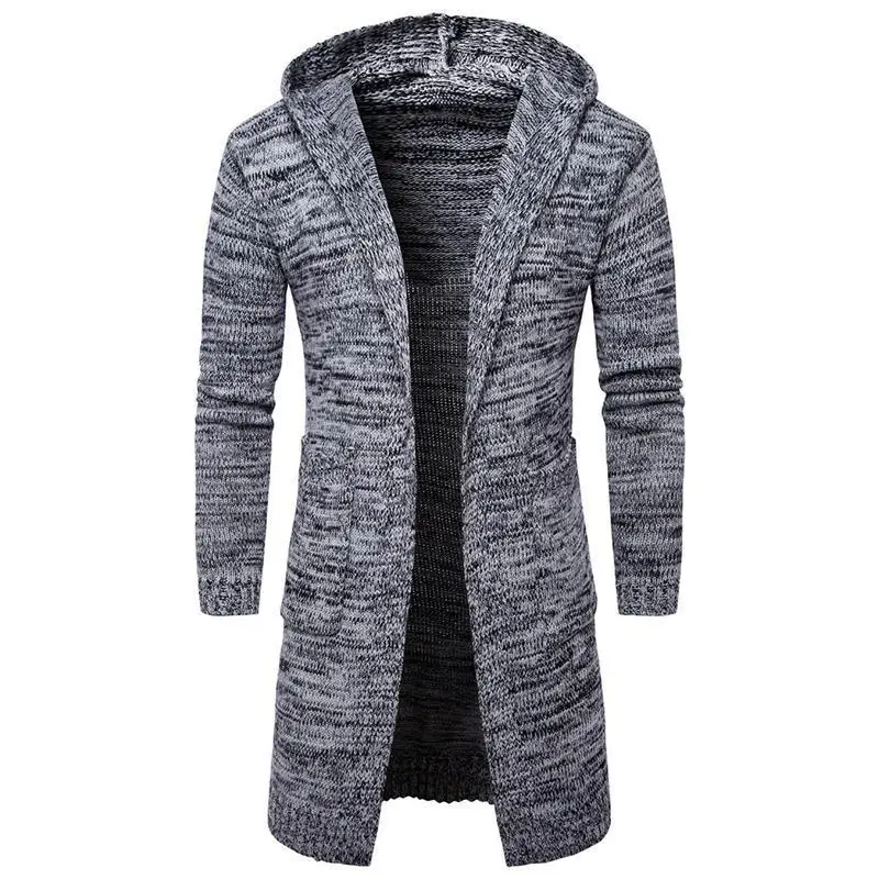 Top Trends: New Men's Hooded Thick Cardigan Sweater Jacket Knitted Sweater Shoppable Styles - Image 3