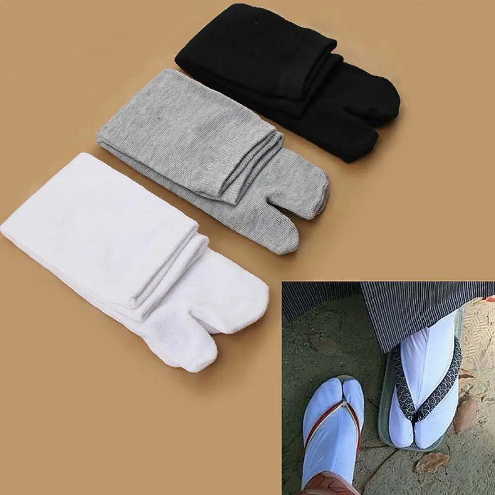 Top Trends: 1Pair Women Men Cotton Blend Japanese Style Kimono Flip Flop Slipper Split Toe Socks Summer Ninja Toe Tabi Foot Finger Sock Shoppable Styles