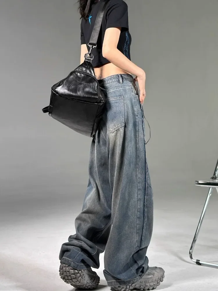 Top Trends: Vintage Y2K Baggy Jeans Women Grunge Korean Style 90s Streetwear Oversize Denim Cargo Pants Hippie Harajuku Trousers 2024 Shoppable Styles - Image 2