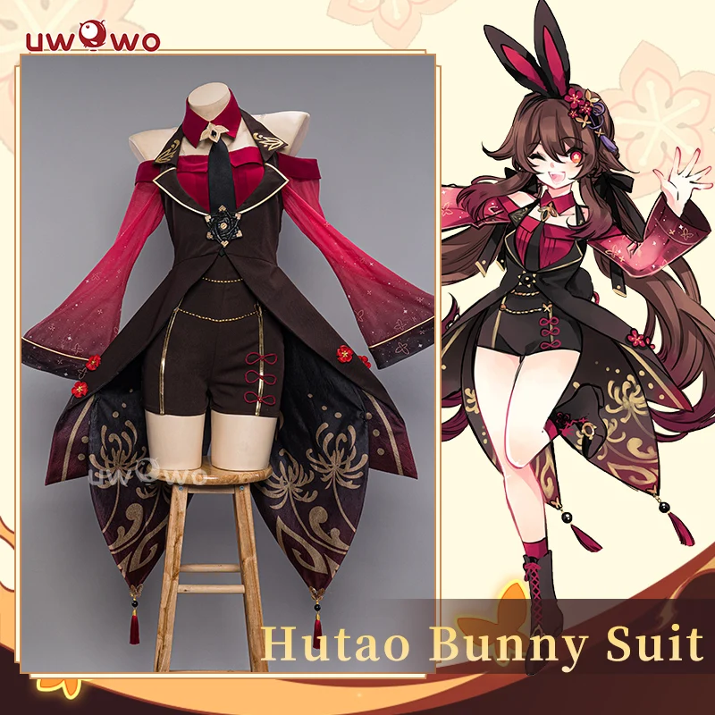 Top Trends: UWOWO Hutao Cosplay Genshin Impact Fanart Hu Tao Bunny Suit Cosplay Cute Ganyu / Kokomi Dress Halloween Costumes Shoppable Styles