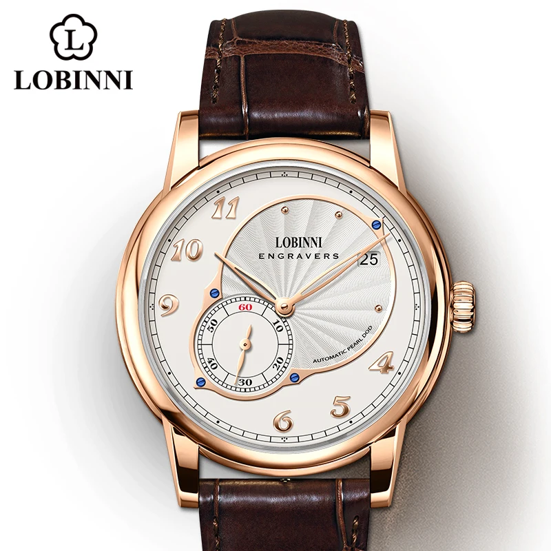 Top Trends: LOBINNI 2022 New Dress Men&#039;s Automatic Watch Mirco Rotor Movement 40mm Dial Sapphire Crystal Luxury Mechanical Wristwatches Shoppable Styles