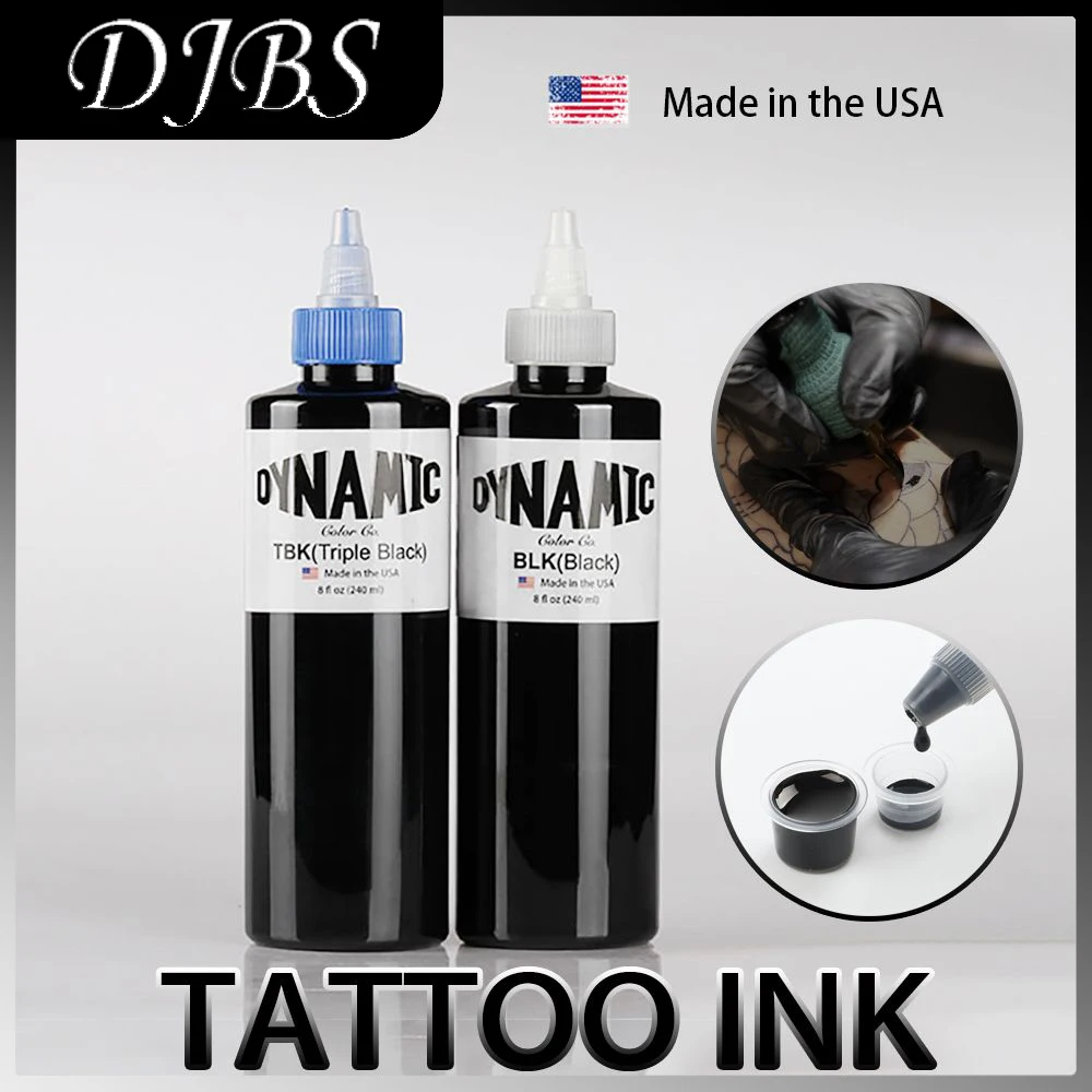 Top Trends: DJBS Tattoo Ink 5 / 30 / 60 / 90 / 120 / 240ML / Bottle Black Microblading Pigment Body Art Painting Permanent Makeup Tattoo Supplies Shoppable Styles