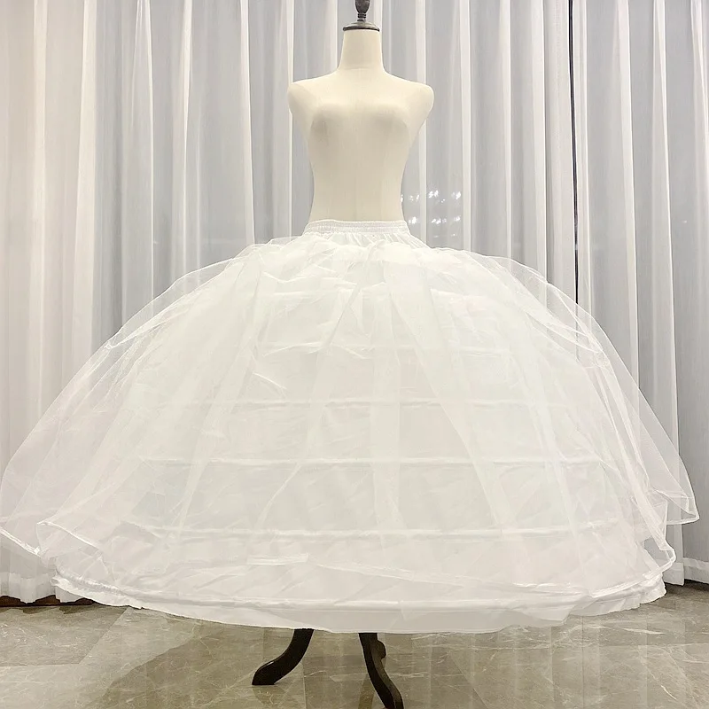 Top Trends: Performance Adjustable Seven Bone Bridal Petticoat For Wedding 1.4 Meters Underskirt Support 3 Layers Circle Wedding Skirt Shoppable Styles