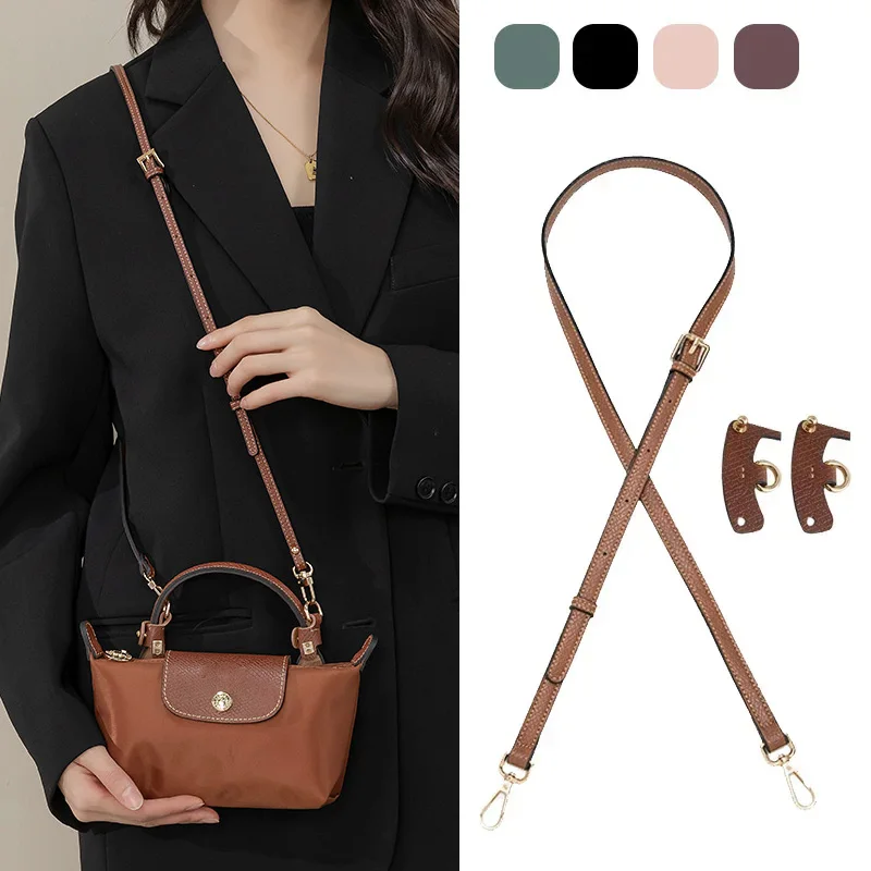 Top Trends: Bag Straps Set For Longchamp Leather Accessories DIY Mini Transformation Punch Free Shoulder Crossbody Conversion 100-124cm Shoppable Styles