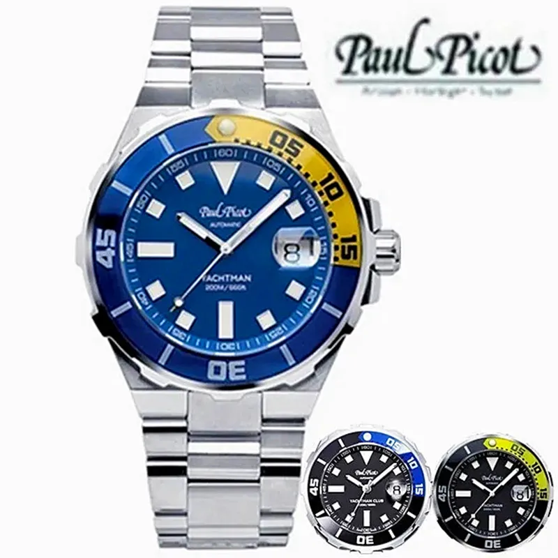 Top Trends: New Paco Paul Picot YACHTMAN Adventurer Series Waterproof Calendar Luxury Watch Business Men's Watch Shoppable Styles