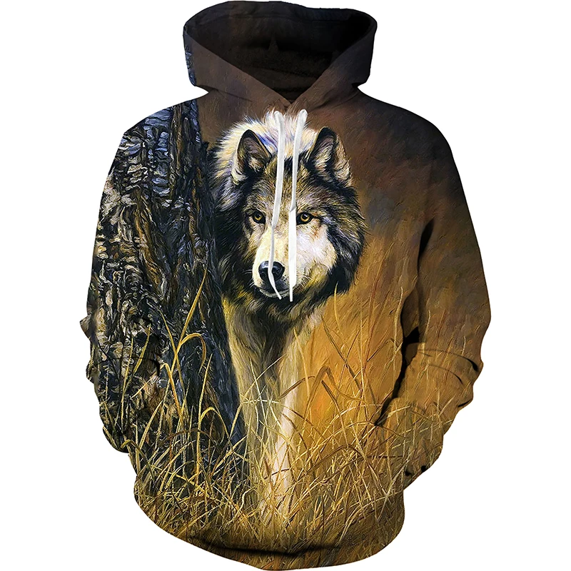 Top Trends: New Animal 3d Print Wolf Men Hooded Long Sleeve Sweater Streetwear Tops Sweatshirts Casual Sweat Y2k Hoodies Oversize Clothing Shoppable Styles - Image 5